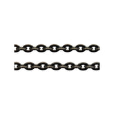 Sterling Silver Black Rhodium Anchor Forzata Link Cable 1mm Chain